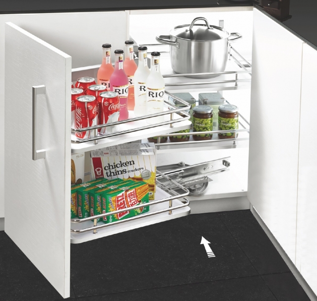 Pull Out Magic Corner With Soft Closing Slides 1