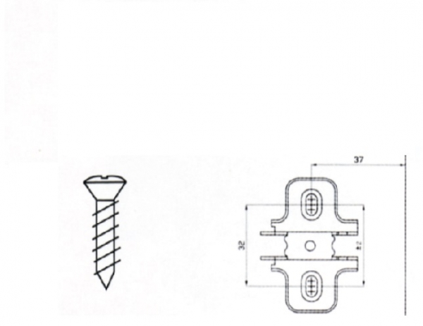 Screw For Mounting Plates